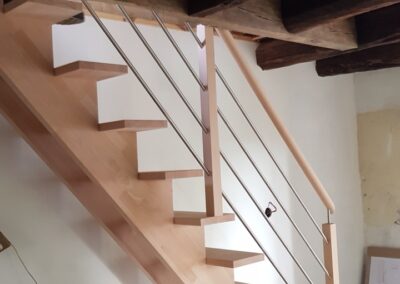 Escaliers bois métal sur mesure Toulouse, Montauban et Bergerac- EGO Attingo - N24
